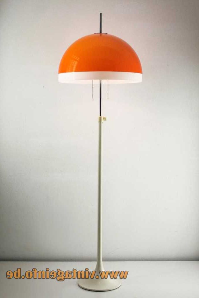 Best And Newest Tramo Orange Acrylic Floor Lamp –vintageinfo – All About Vintage Lighting In Orange Standing Lamps (View 14 of 15)