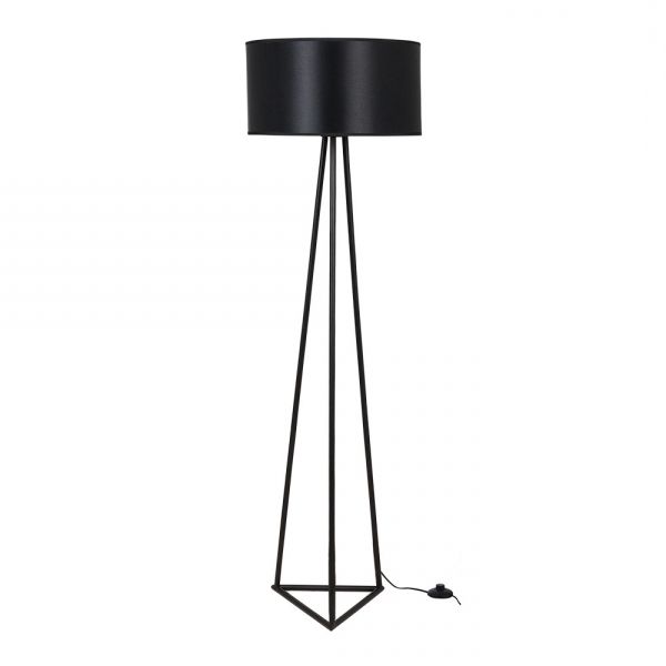 Black Metal Standing Lamps For Well Liked Black Orion Metal Floor Lamp (View 9 of 15)
