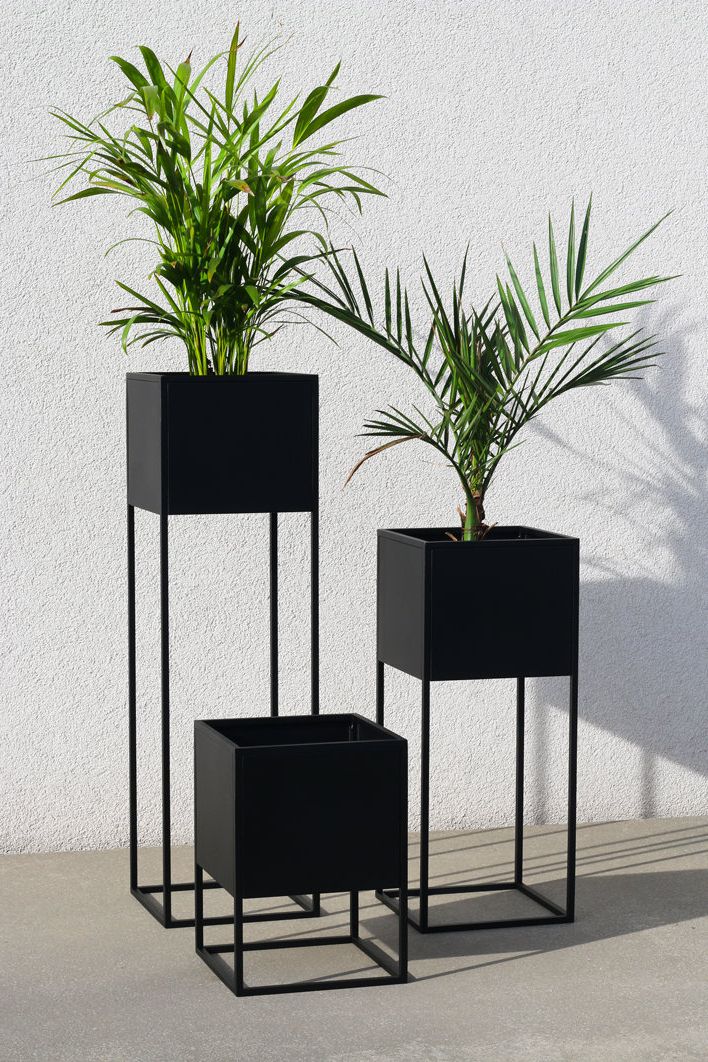 Black Plant Stands For Most Up To Date Planter With Stand Mississippi Black – Etsy (View 6 of 15)