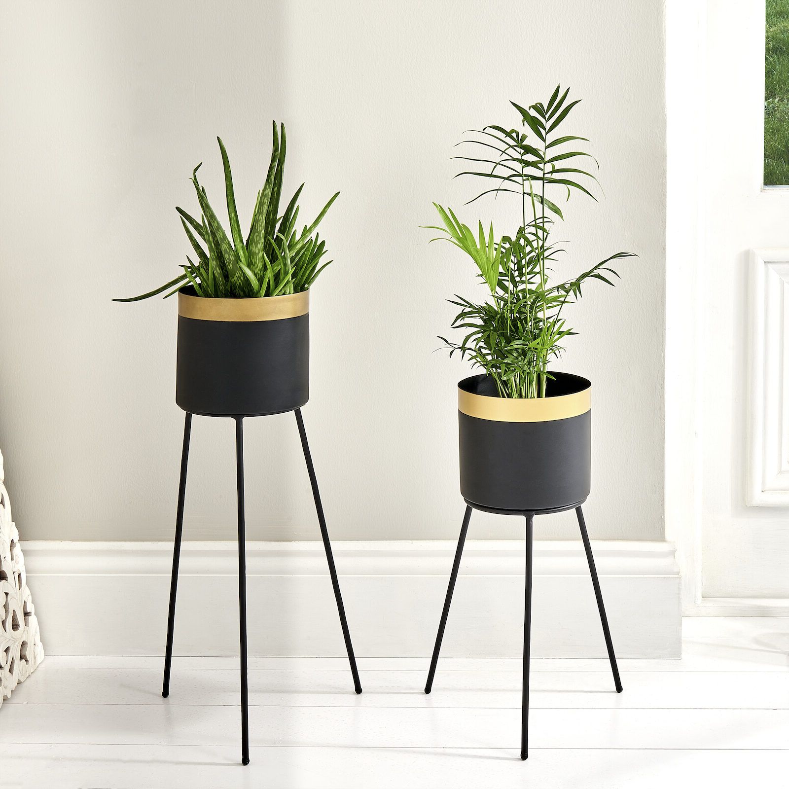 Black Plant Stands Pertaining To 2019 Black Plant Stand Indoor – Two Sizes – Zaza Homes (View 2 of 15)