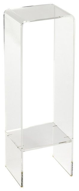 Butler Crystal Clear Acrylic Plant Stand – Contemporary – Plant Stands And  Telephone Tables  Hedgeapple (View 3 of 15)
