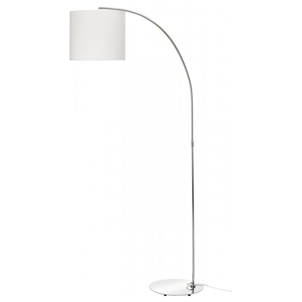 Buy Curved Floor Lamp Intended For Most Popular White Shade Standing Lamps (View 4 of 15)