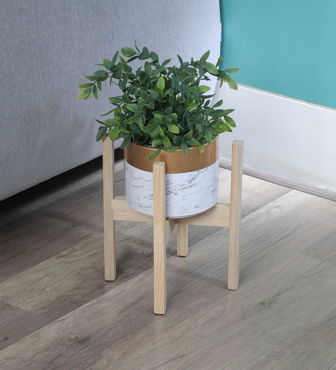Buy Wooden Planter Standlycka Online – Wooden Planter Stands – Pots &  Planters – Home Decor – Pepperfry Product In Most Recently Released Wooden Plant Stands (View 4 of 15)