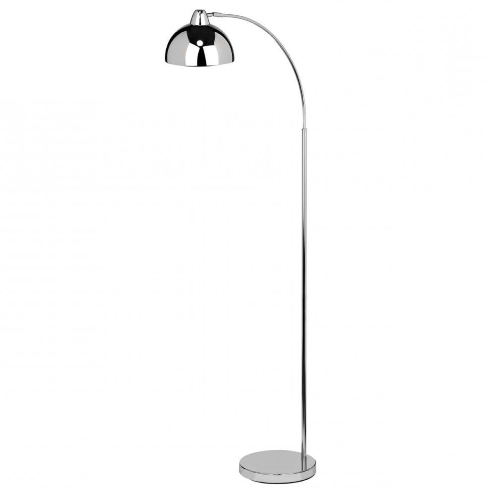 Calle Floor Lamp, Chrome, Silver (View 3 of 15)