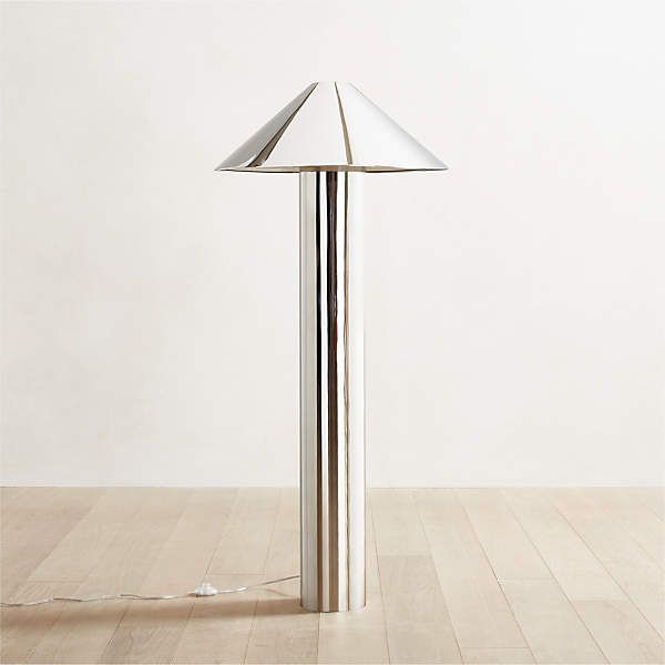 Cb2 With Fashionable Brushed Steel Standing Lamps (View 9 of 15)