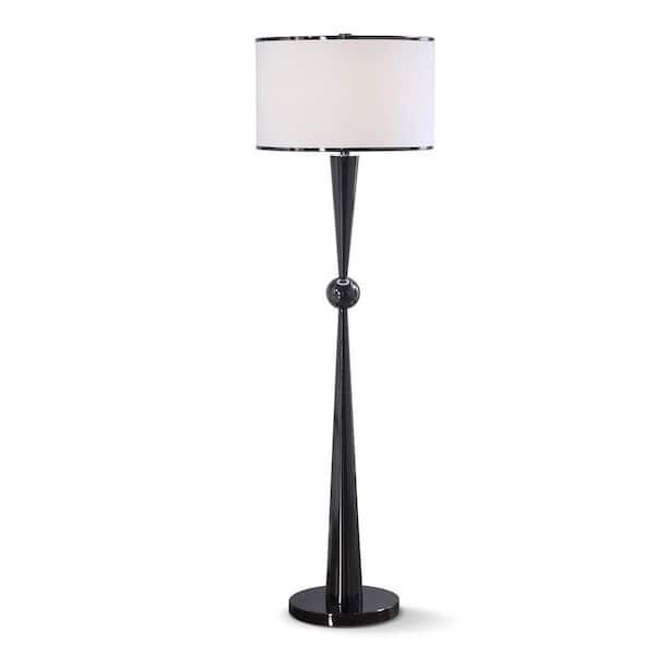 Chrome Finish Metal Standing Lamps With Regard To Recent Homeglam Dione 62 In (View 13 of 15)