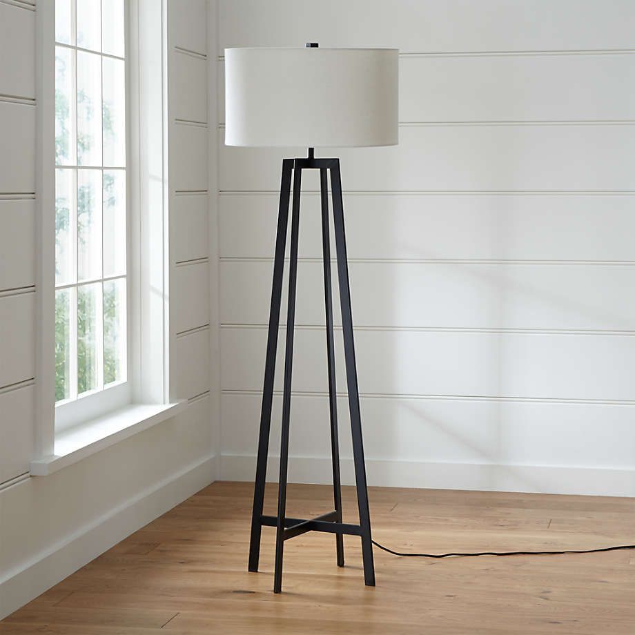 Crate & Barrel In Famous Black Standing Lamps (View 4 of 15)