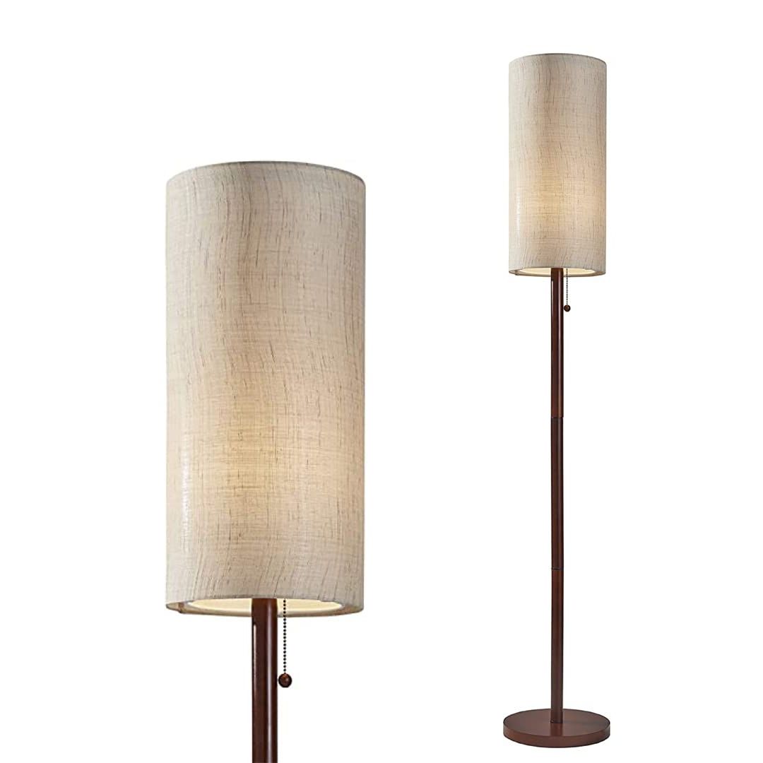 Current Adesso Home 3338 15 Transitional One Light Floor Lamp From Hamptons  Collection In Bronze/dark Finish, Brown And Beige – Floor Lamps For Living  Room – Amazon Pertaining To Beeswax Finish Standing Lamps (View 2 of 15)
