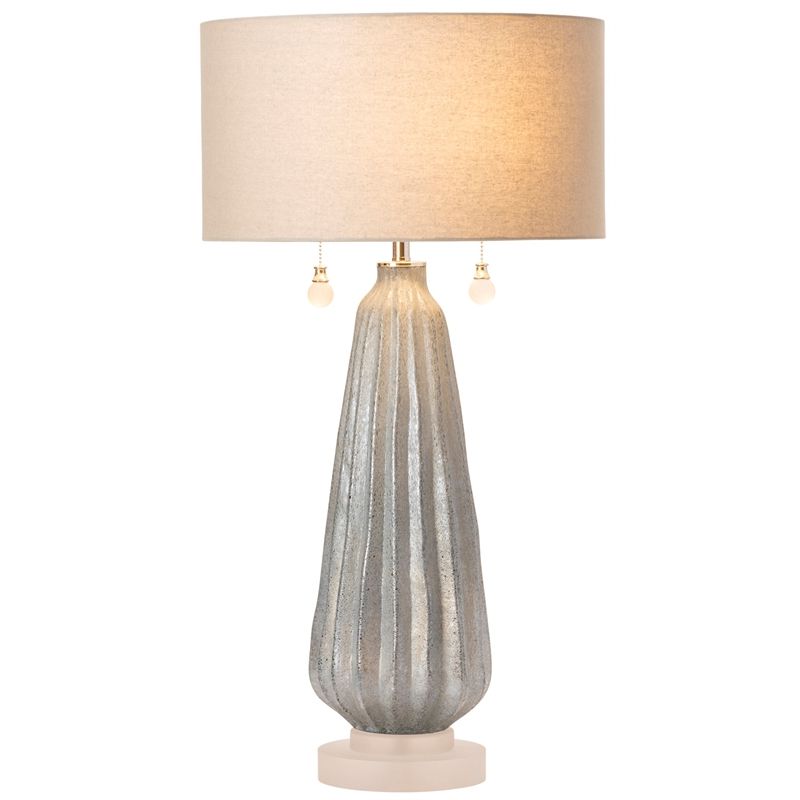 Current Blakely Twin Pull Chain Table Lamp Blue Glass – Walmart With Regard To Dual Pull Chain Standing Lamps (View 14 of 15)