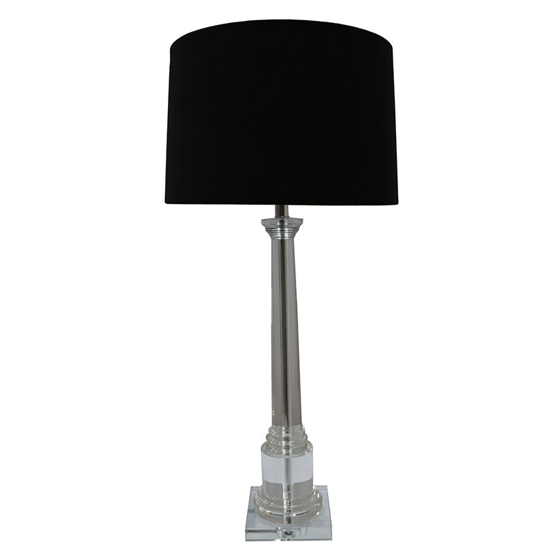 Current Crystal Tower Table Lamp – Le Forge For Chrome Crystal Tower Standing Lamps (View 15 of 15)