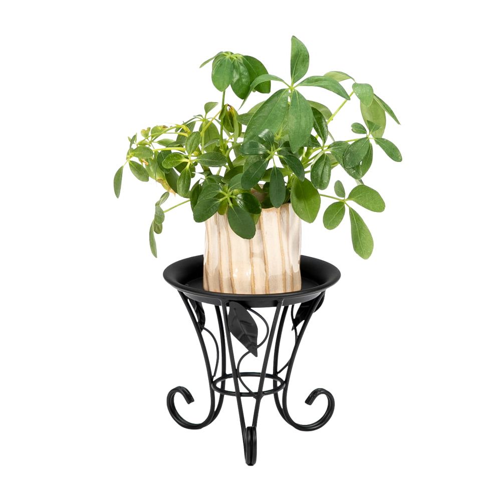 Current Zimtown Metal Flower Pot Rack Plant Display Stand Black, 5 X 5 X 5 Inches –  Walmart Inside 5 Inch Plant Stands (View 8 of 15)