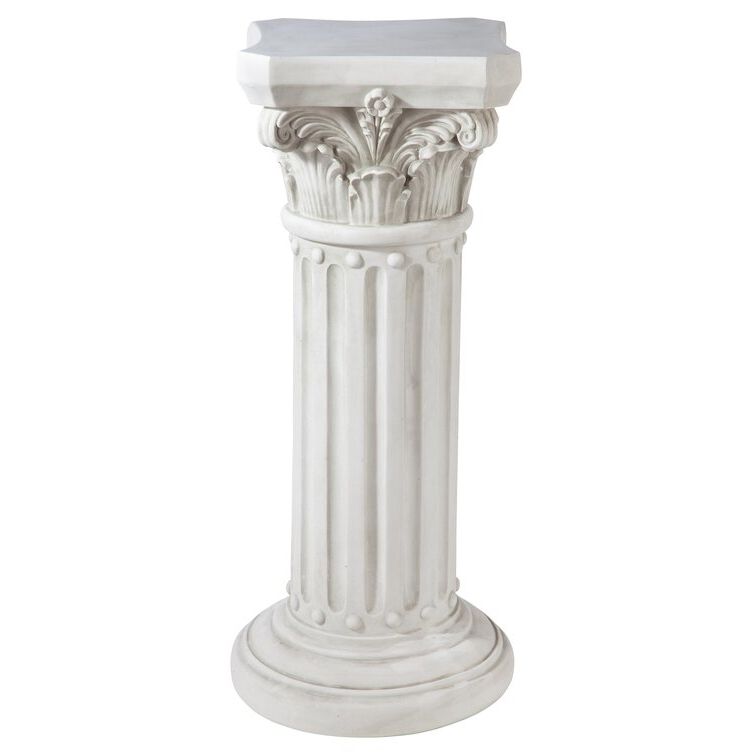 Design Toscano Corinthian Pillars Square Pedestal Plant Stand & Reviews –  Wayfair Canada Within Most Popular Pillar Plant Stands (View 15 of 15)