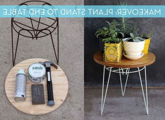 End Table Makeover, Diy End  Tables, Table Makeover Throughout Plant Stands With Side Table (View 3 of 15)