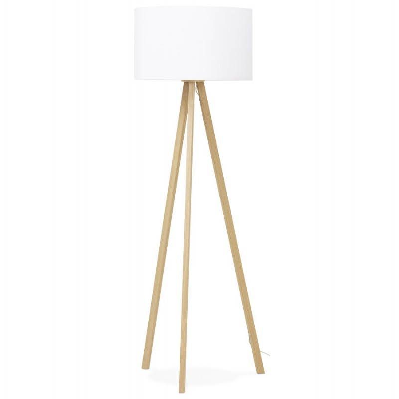 Fabric Standing Lamps With Regard To Newest Scandinavian Style Trani (white, Natural) Fabric Floor Lamp (View 14 of 15)