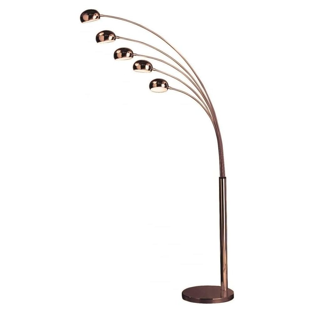 Famous Buy 5 Light Arched Floor Standing Lamp From Fusion Living (View 9 of 15)
