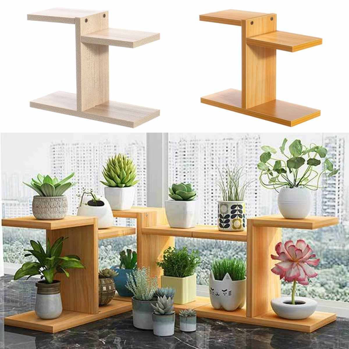 Famous Particle Board Plant Stands Regarding Simple Household Mdf Multi Layer Plant Stand Succulent Shelf Rack Balcony  Indoor Coffee Bar Desktop Garden Flower … (View 1 of 15)