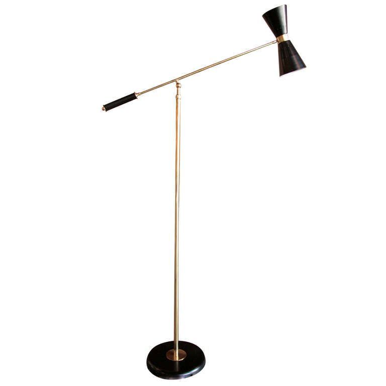 Fashionable Cone Standing Lamps With Regard To Italian Double Cone Floor Lamp (View 10 of 15)