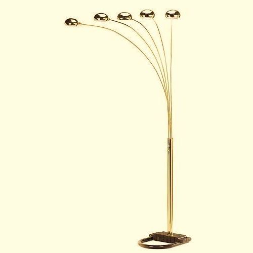Fashionable Modern Style Of 5 Arm Arch Floor Lamp – Gold With Regard To 5 Light Arc Standing Lamps (View 1 of 15)