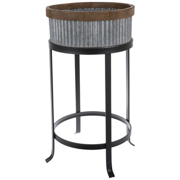 Galvanized Plant Stands Regarding Well Known Ridged Galvanized Metal Plant Stand – Buy Metal Flower Planter Stand,flower  Planter Stand,powder Coated Metal Flower Planter Stand Product On  Alibaba (View 14 of 15)