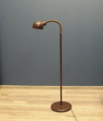 German Brown Metal Floor Lamp Attributed To Sölken Leuchten For Sale At  Pamono Throughout Newest Brown Metal Standing Lamps (View 6 of 15)