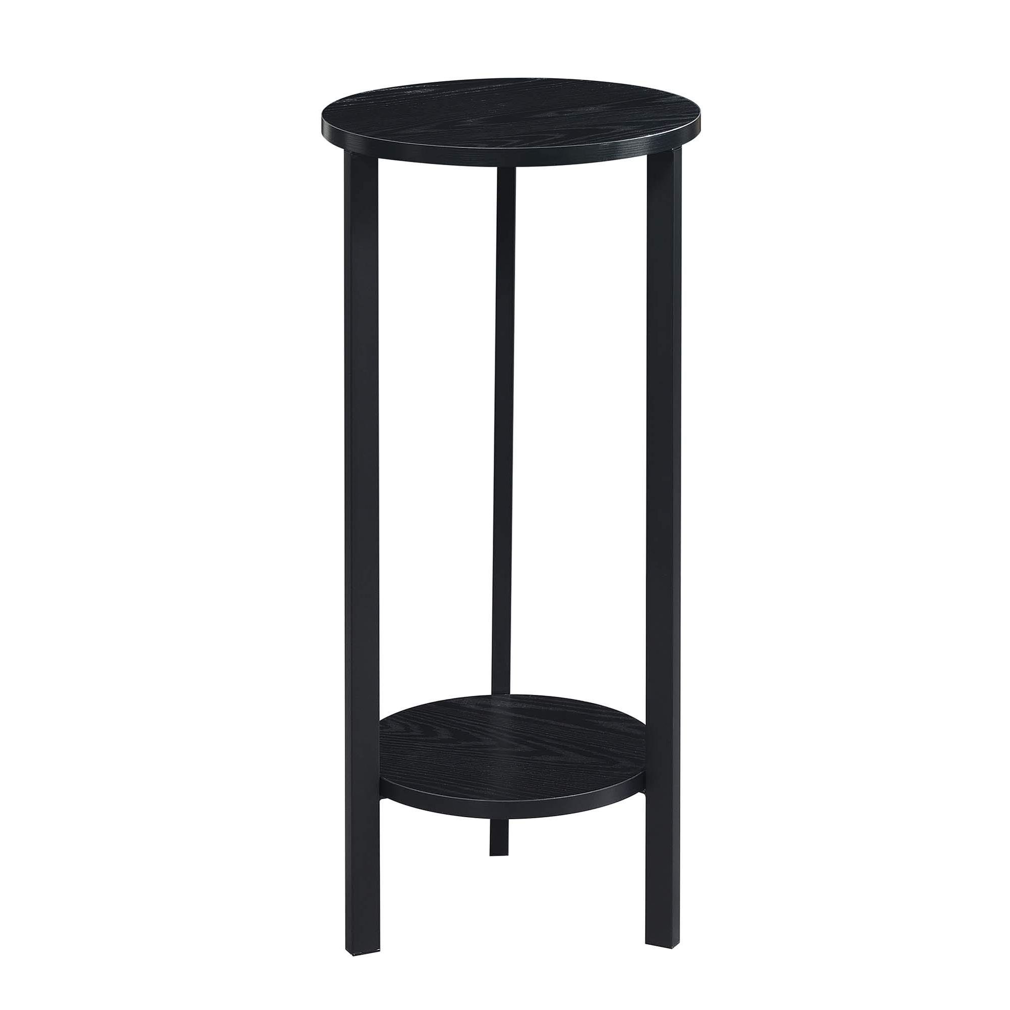 Greystone Plant Stands Within Widely Used Convenience Concepts Graystone 2 Tier Plant Stand, 31", Black/black (View 6 of 15)