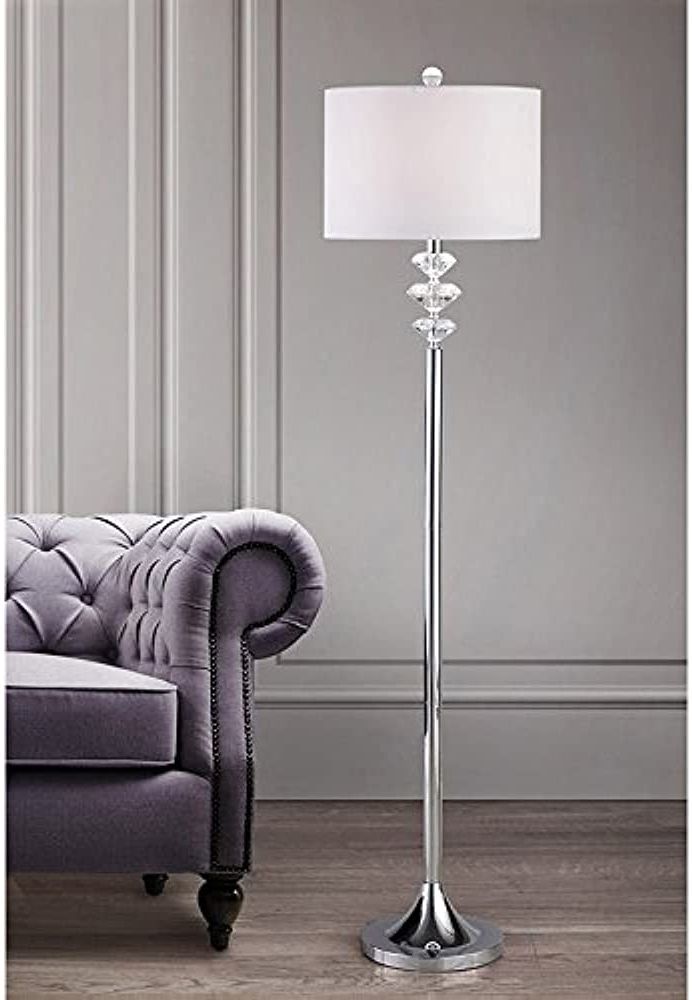 Homeglam Brillante Diamond Cut Crystals Floor Lamp For Most Current Diamond Shape Standing Lamps (View 3 of 15)