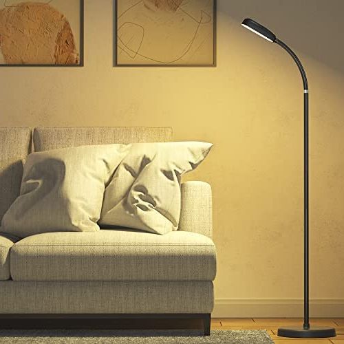 Iparts Expert Led Floor Lamp, Cordless Floor Lamp For Living Room Bedroom  Office Desk Lamp Touch Control 3 Colors Temperatures 5 Brightness Gooseneck  Dimmable Standing Lamp : Amazon.co (View 2 of 15)