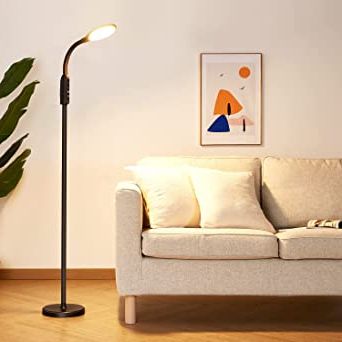 Ipartsexpert Floor Lamp,10w/1200lm Smart Led Modern Light 5 Color  Temperatures Cordless Floor Lamps Tall Standing Pole Light With Remote And  App Control For Living Room,bed Room,office(update) : Amazon.co (View 11 of 15)