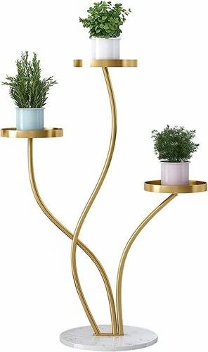 Iron Base Plant Stands With Regard To Newest Plant Stand Creativity Iron Plant Stand Outdoor Indoor Marble Base Planter  Holder Flower Stand At Best Price In Nashik (View 10 of 15)