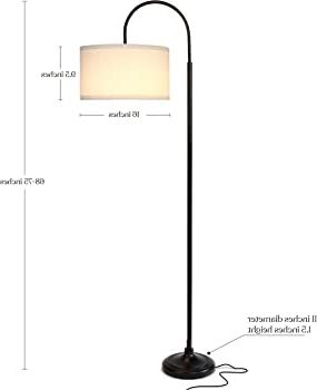 Latest Brightech Nora Bright Arc Tall Lamp, Contemporary Led Floor Lamp, Standing  Lamp For Living Rooms & Offices, Mid Century Modern Standing Lamp With  Heavy Base For Bedroom – Black Inside 75 Inch Standing Lamps (View 6 of 15)