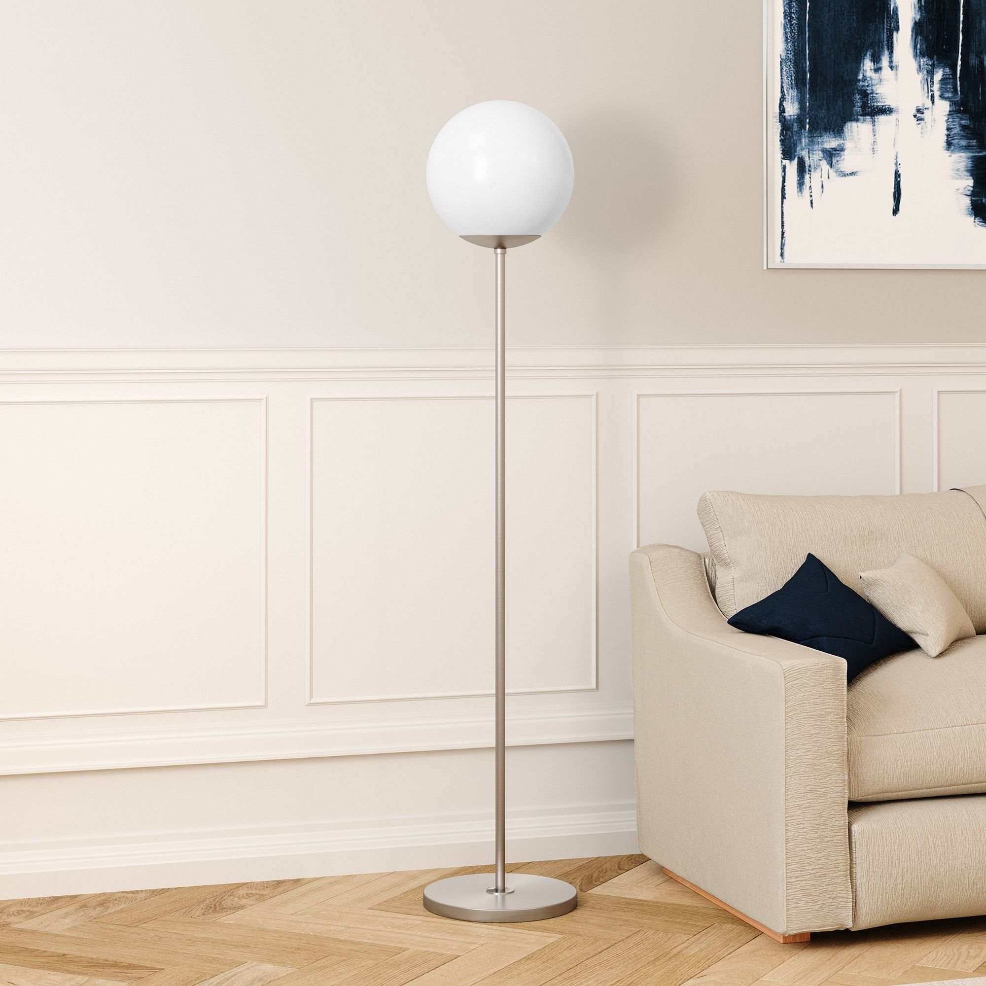 Latest Globe Standing Lamps For Theia Globe Shade Floor Lamp – On Sale – Overstock –  (View 3 of 15)