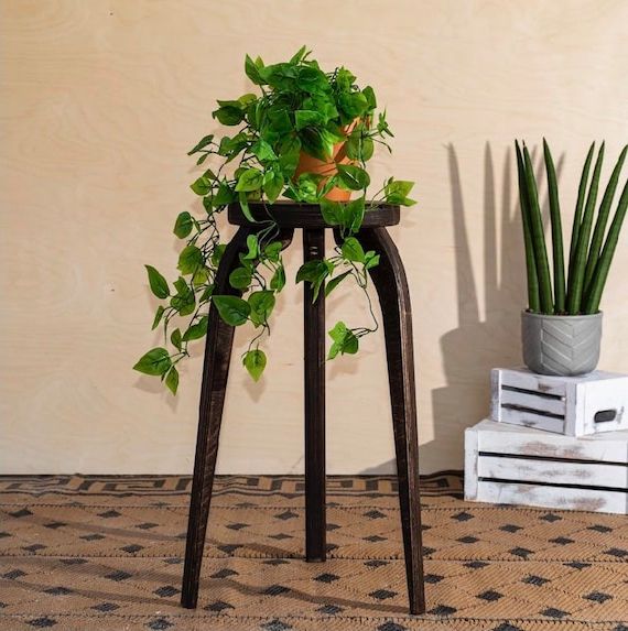 Medium Plant Stands Within Popular Plant Stand Medium Size Indoor Plant Stand Plant Stool – Etsy Israel (View 13 of 15)
