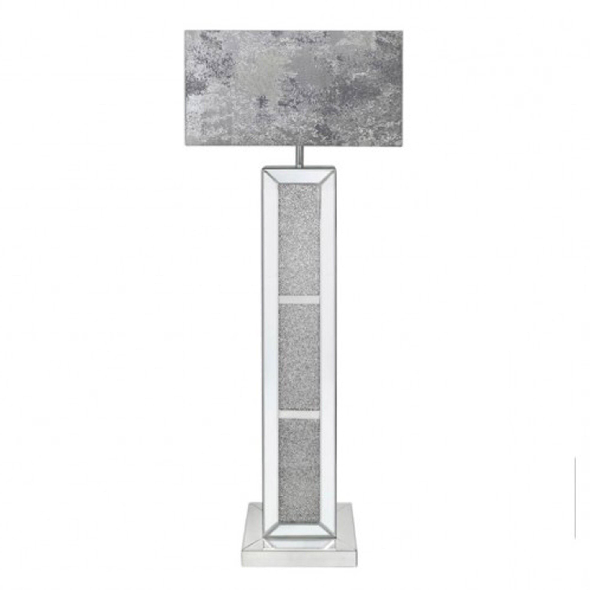 Most Current Grey Shade Standing Lamps With Milano Mirror Floor Lamp With Marble Grey Shade (View 6 of 15)