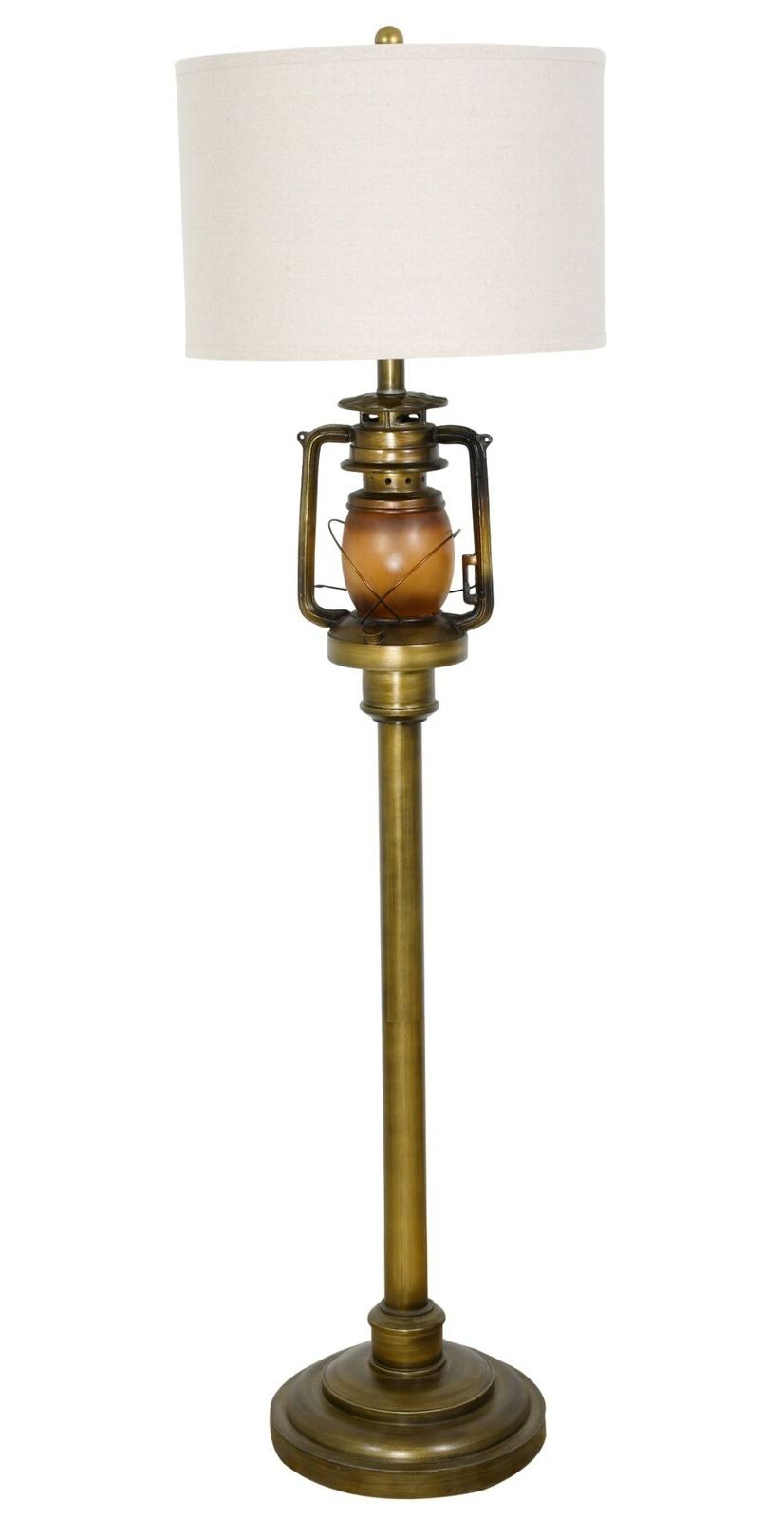 Most Current Lantern Standing Lamps Inside Railroad Train Lantern Decorative Floor Lamp With Shade (View 14 of 15)