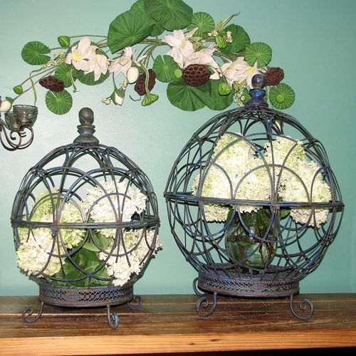 Most Current Round Globe Plant Stands (set Of 2) – Antique Blue Only $ (View 11 of 15)