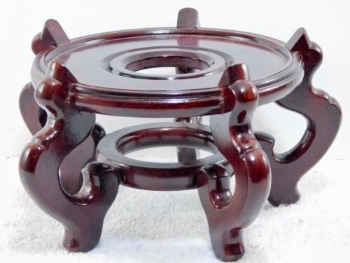 Most Recent Fishbowl Plant Stands Inside Vintage Chinese Hand Carved Wood Fishbowl Plant Stand Display Stand 6"  Interior (View 12 of 15)