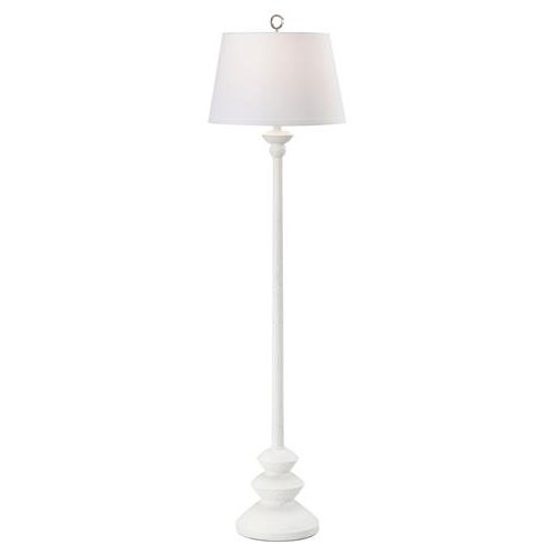 Most Recent Grey Textured Standing Lamps Regarding Olive Modern Classic Matte White Textured Floor Lamp 70"+ H (View 15 of 15)