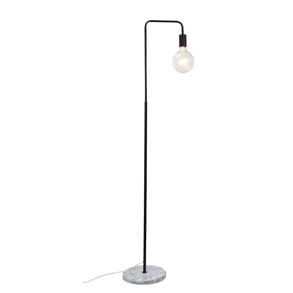 Most Recent Ville Scandi Floor Lamp With Marble Base Black – Ol93733bk Pertaining To Marble Base Standing Lamps (View 2 of 15)