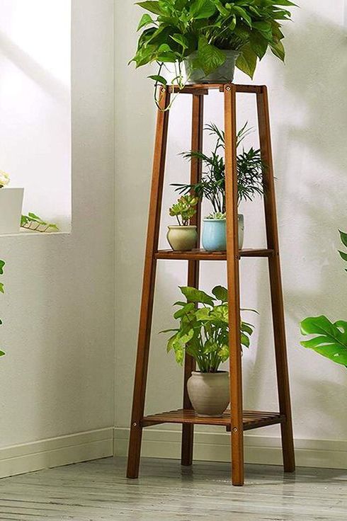 Most Recent Wood Plant Stands Regarding 39 Best Plant Stands  (View 8 of 15)