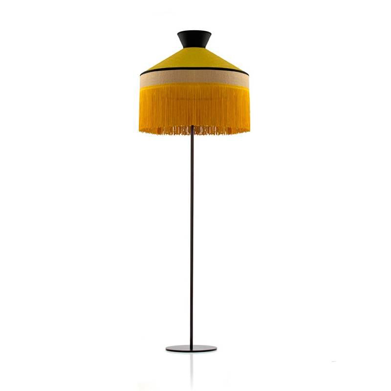 Most Recently Released Ilusoria Pamela 1l E27 Sack & Fabric Silkette Floor Lamp Inside Textured Fabric Standing Lamps (View 9 of 15)