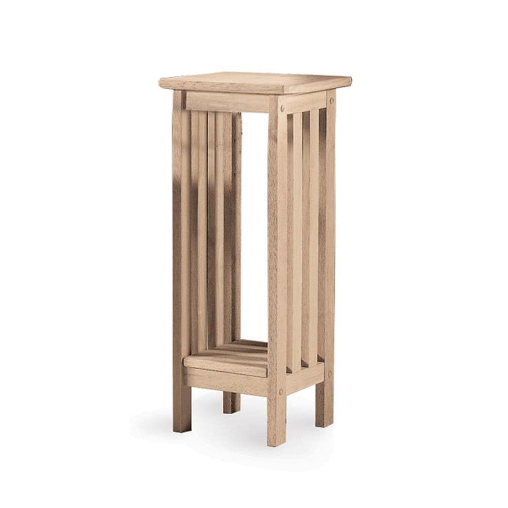Most Recently Released International Concepts Mission 30 In H X 12 In W Natural Indoor Square Wood Plant  Stand In The Plant Stands Department At Lowes Within Unfinished Plant Stands (View 5 of 15)