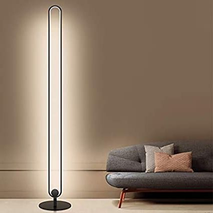 Most Recently Released Minimalist Standing Lamps Pertaining To Floor Lamp Nordic Led Floor Lamp Modern Minimalist Floor Lamps For Living  Room Bedroom Home Study Decor Lights Remote Dimming Standing Lamp Floor Lamp  : Amazon (View 4 of 15)
