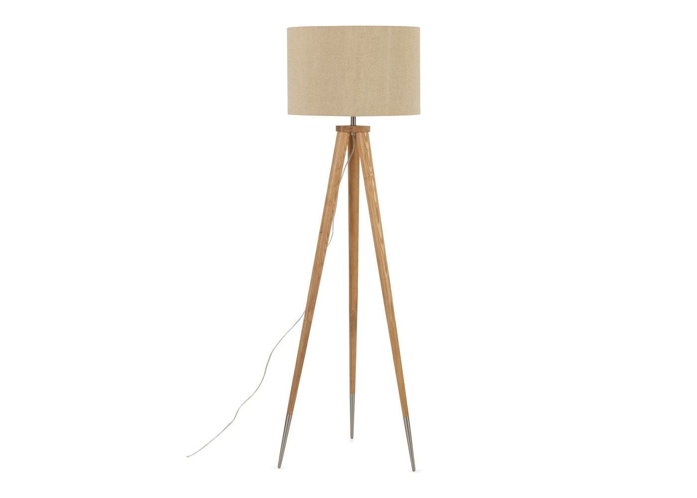 Most Recently Released Wood Tripod Standing Lamps Regarding Hawkins Tripod Floor Lamp With Shade (View 3 of 15)