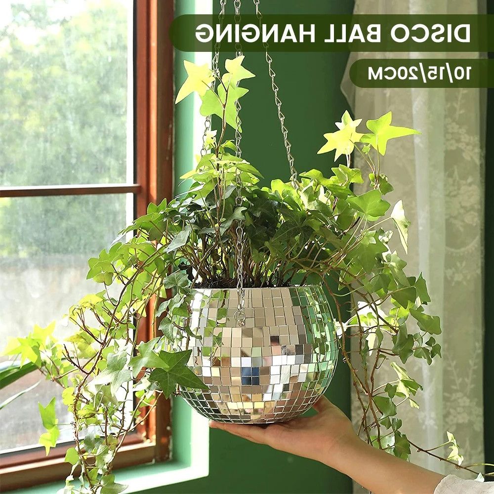 Most Up To Date 8inch Disco Ball Planter Disco Planter For Indoor Plants Disco Ball Plant  Hanger Pots – Walmart With Ball Plant Stands (View 15 of 15)