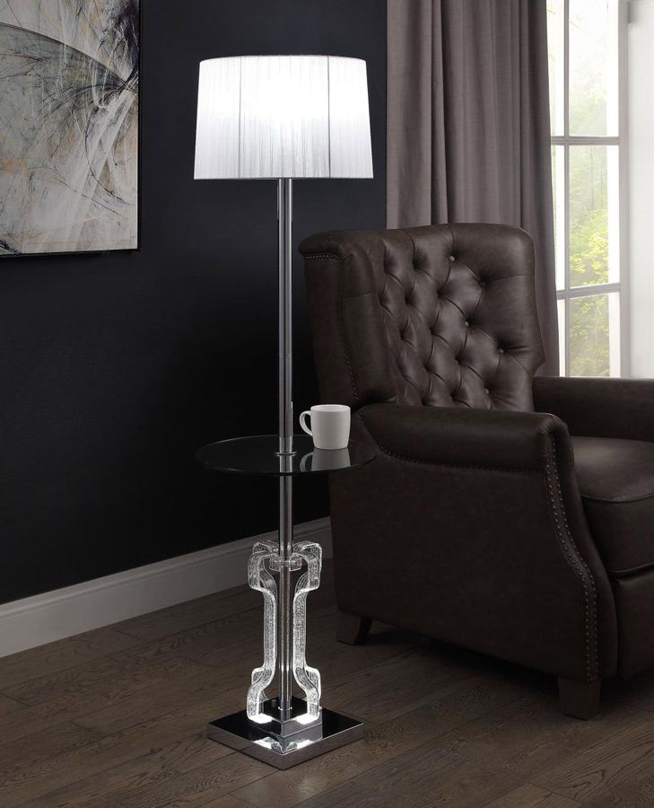 Most Up To Date Acrylic Standing Lamps Regarding Hinsdale Modern Acrylic Floor Lamp (View 8 of 15)