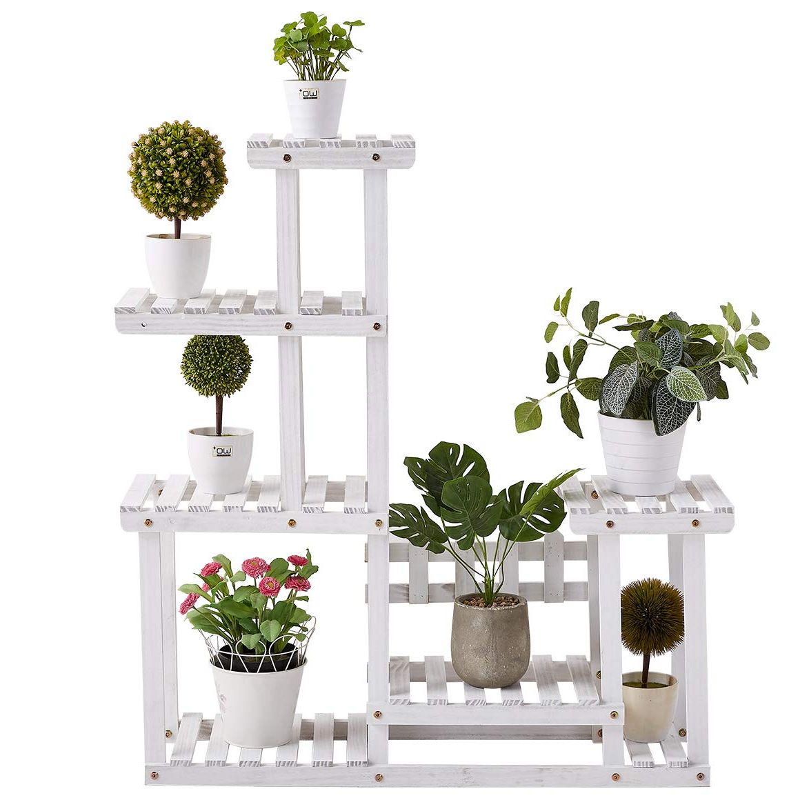 Most Up To Date Buy Rose Home Fashion Solid Pine Wood Plant Stand, Plant Stands Indoor,  Outdoor Plant Stand, Plant Shelf, Plant Stands, Antirust Screws,  White,overall Size: 33×34 Inch Online At Desertcartkuwait With Regard To 34 Inch Plant Stands (View 10 of 15)
