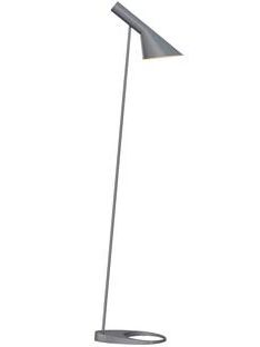 Most Up To Date Charcoal Grey Standing Lamps Regarding Louis Poulsen Aj Standing Lamp, Dark Greyarne Jacobsen, 1960 – Designer  Furnituresmow (View 14 of 15)