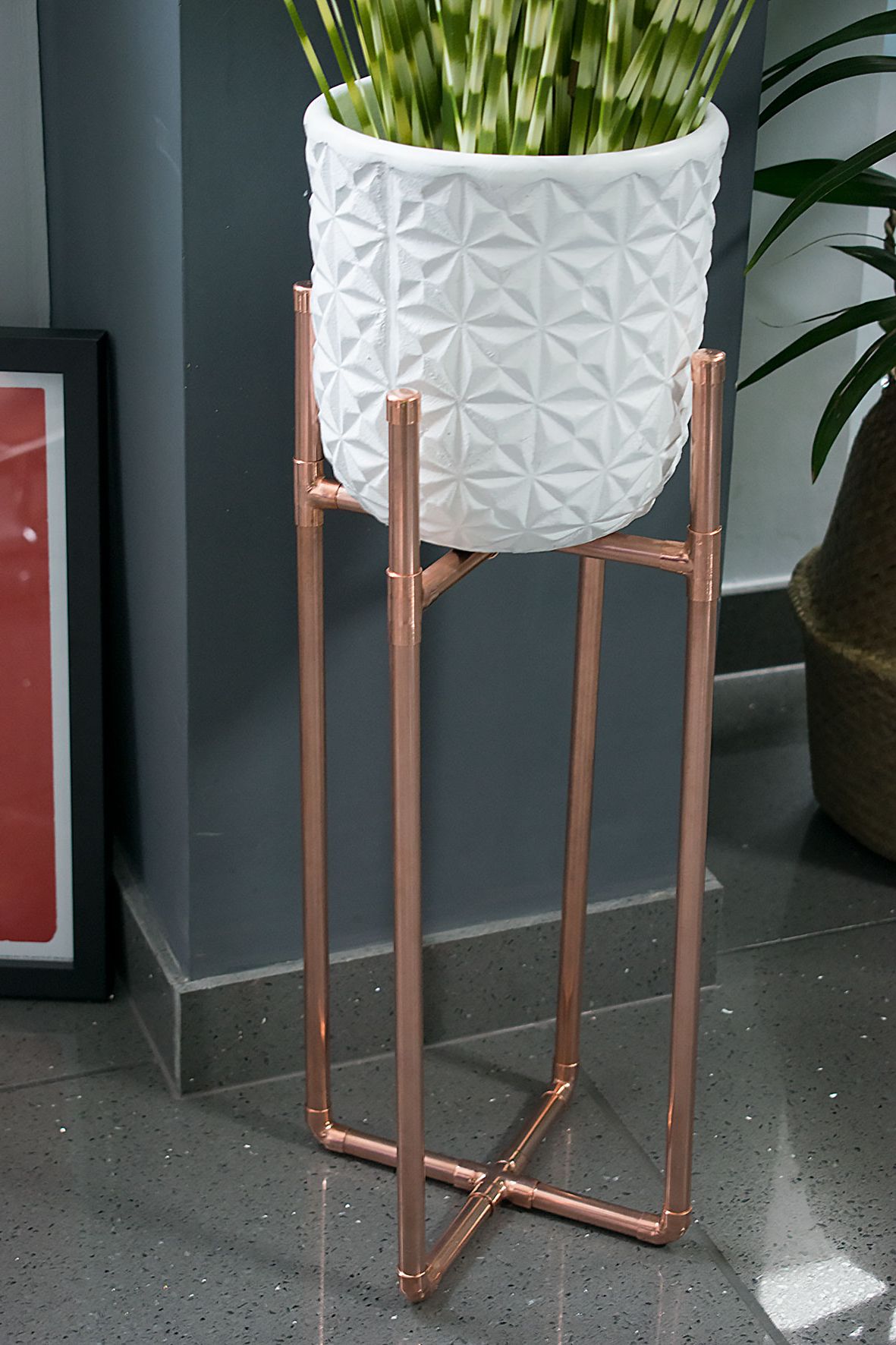 Most Up To Date How To Make A Diy Copper Plant Stand – Caradise Intended For Copper Plant Stands (View 3 of 15)