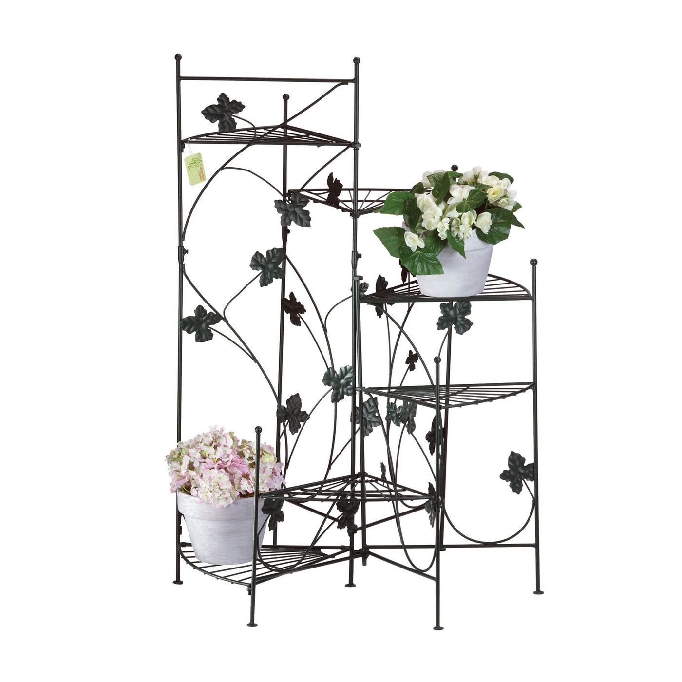 Most Up To Date Ivy Design Staircase Plant Stand – Walmart For Ivory Plant Stands (View 7 of 15)