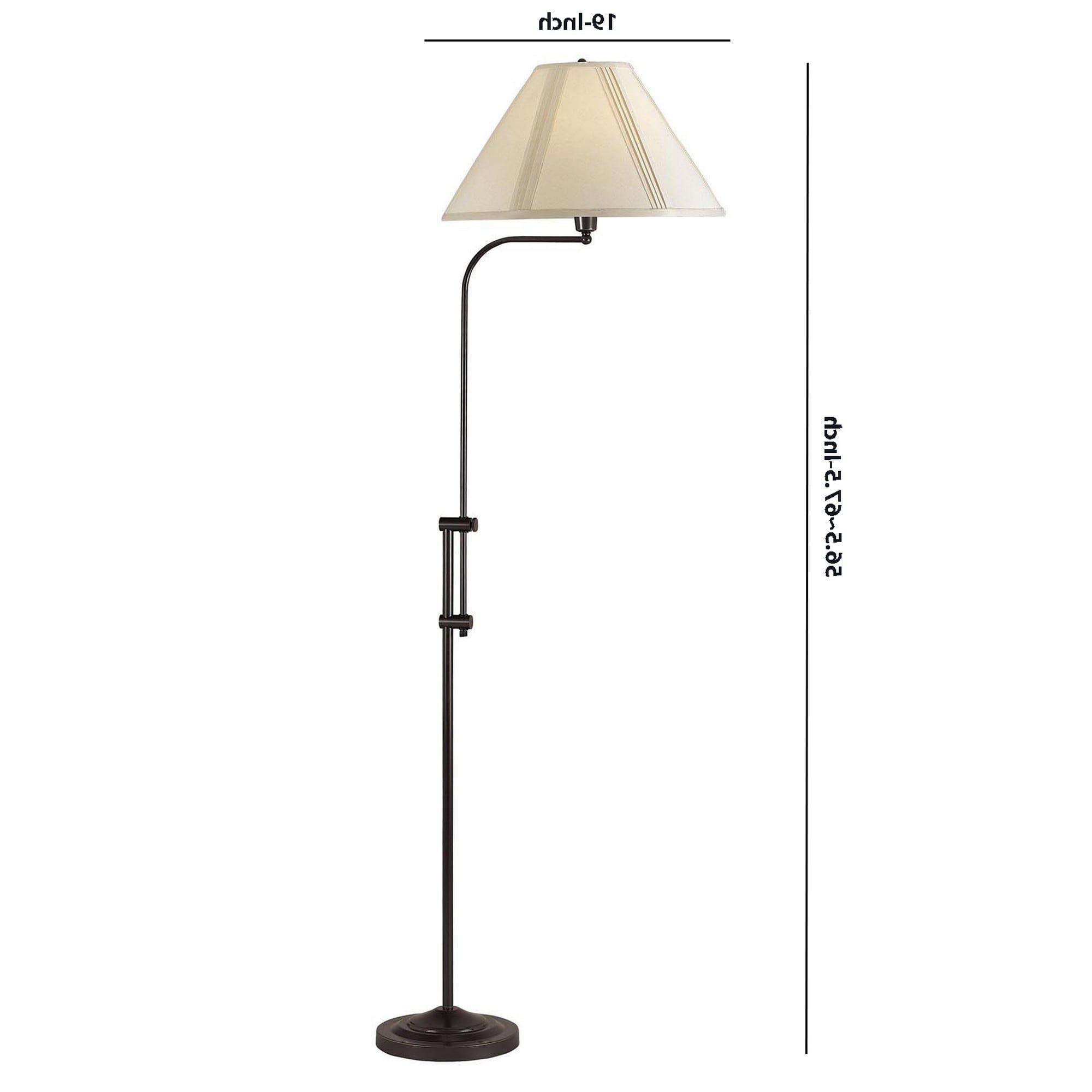 Newest 3 Way Metal Floor Lamp With And Adjustable Height Mechanism, Bronze –  Overstock – 31684760 Throughout Adjustable Height Standing Lamps (View 4 of 15)